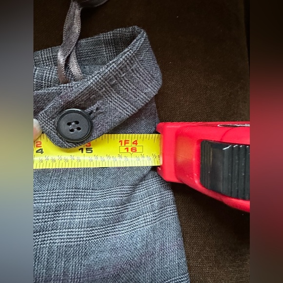 Alfani Gray & Purple Straight Leg Glen Plaid Dress Pants Slacks  SZ 8 Great Cond - Picture 9 of 10